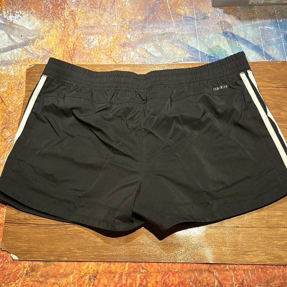 adidas Pacer 3-Stripes Women Shorts color black size XL new with tags - Picture 10 of 10